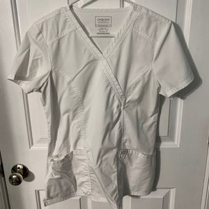White Cherokee Scrub Top